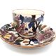Gien peony coffee cup