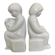 Pair of vintage ceramic bookends 70s-80s