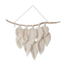 Macramé wall hanging feathers