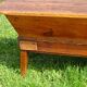 Rustic kneading trough in solid oak, removable lid and base.