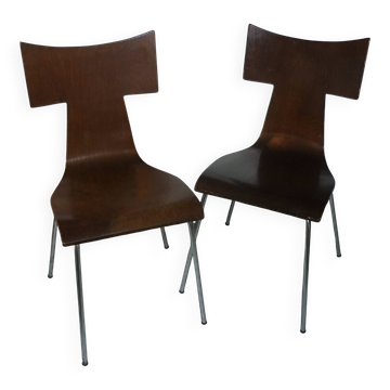 4-2025-6 Pair of Vintage Chairs