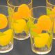 Set of 4 ARCOROC glass orangeade glasses. 1970s.