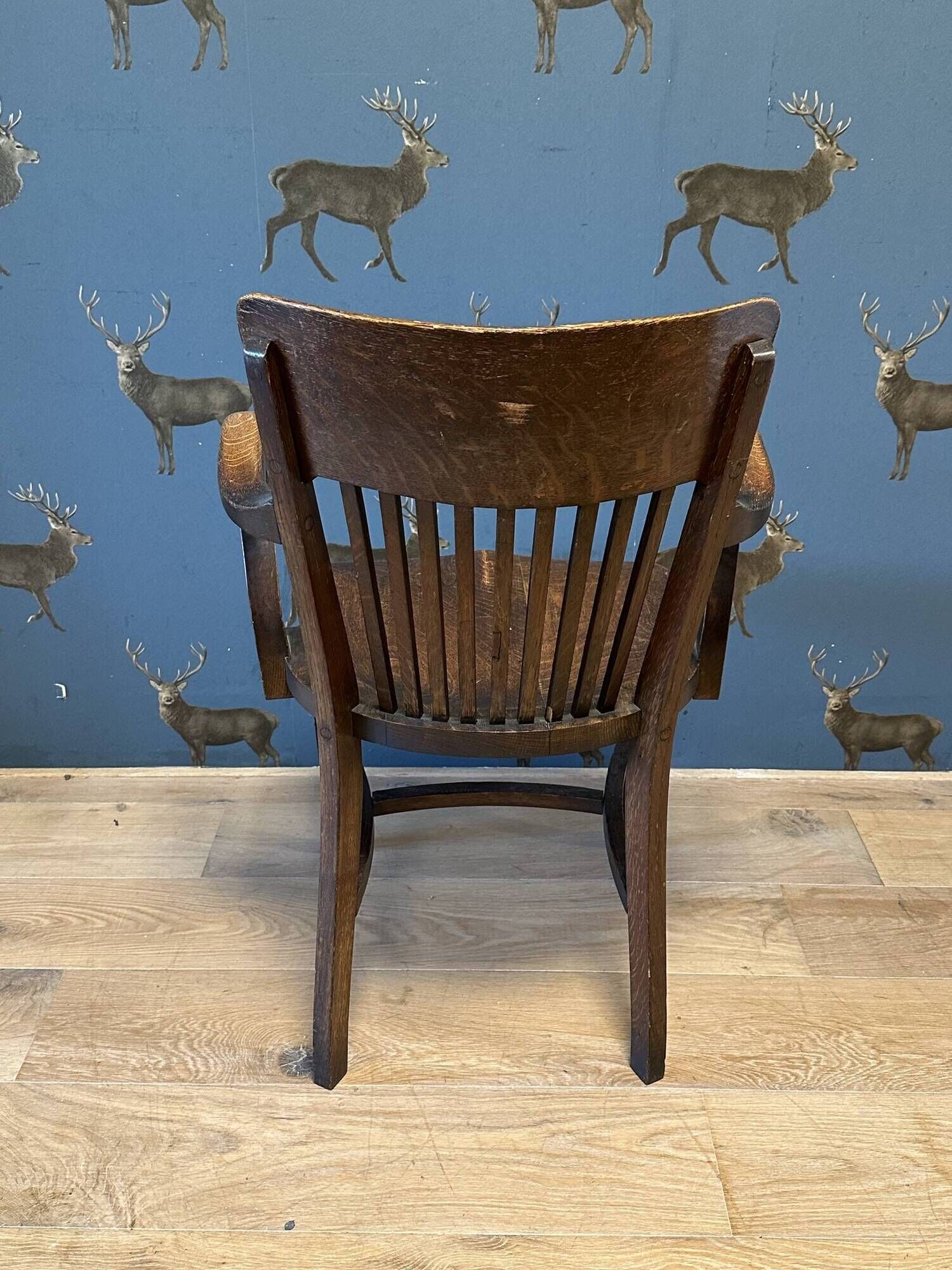 Oak vintage office chair