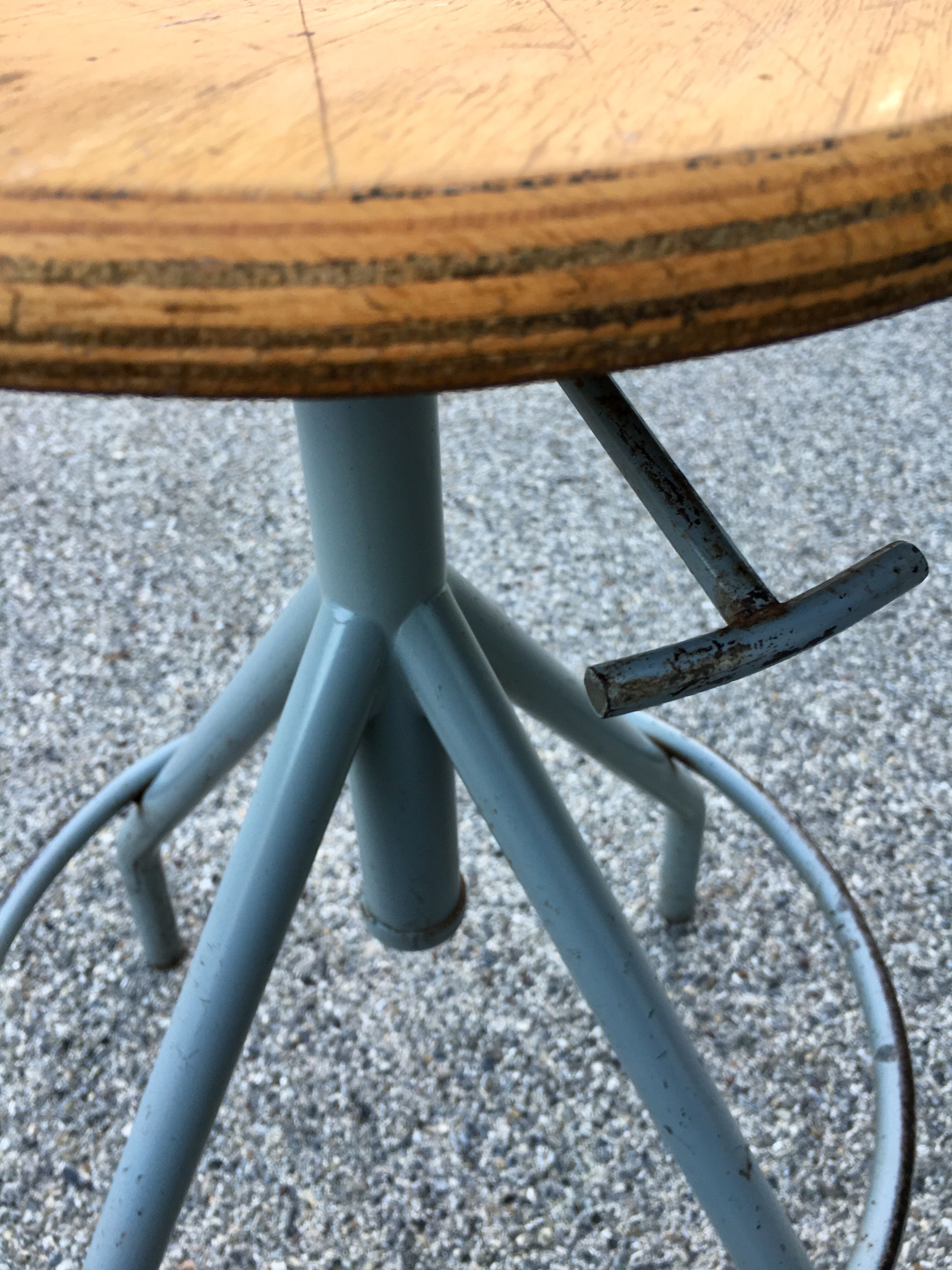 Industrial shop stool
