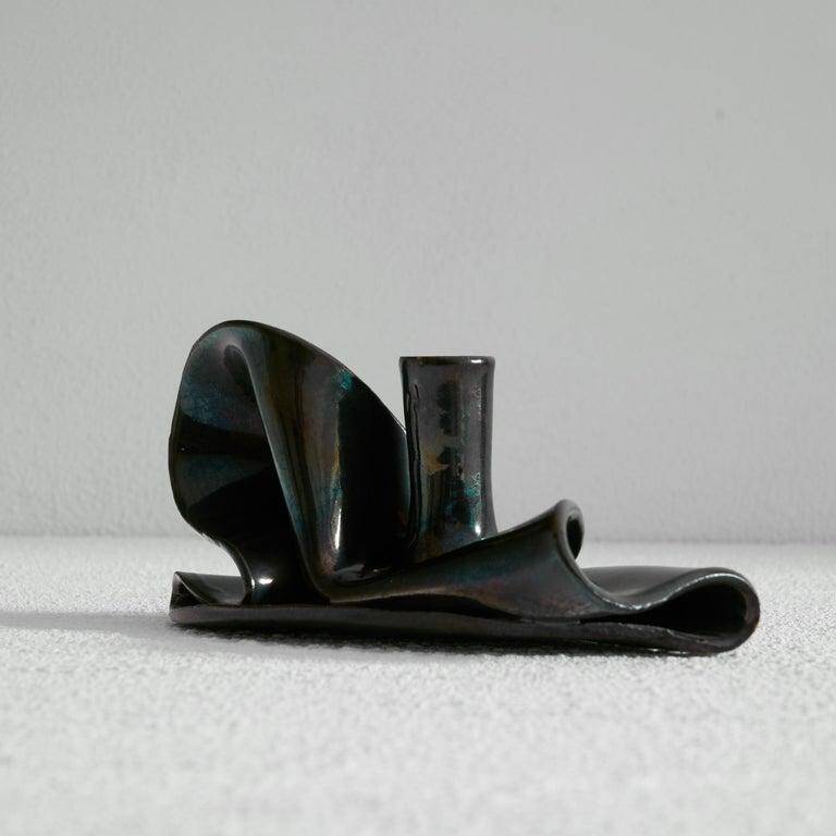 Candle holder Studio Pli metal Freeform