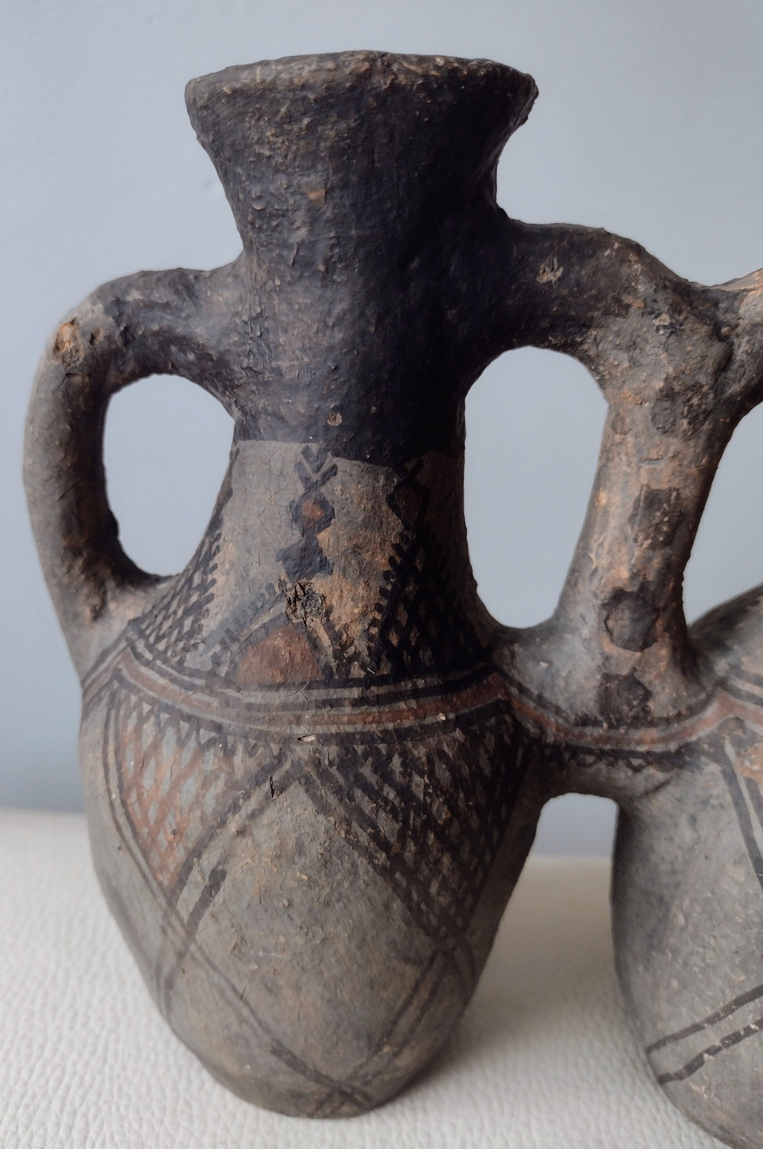 Antique berber double vessel