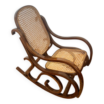 Rocking-chair enfant cannage