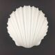 Large Minimalist Opaline Glass Shell-Shaped Wall Light from Limburg, Germany, 1970s