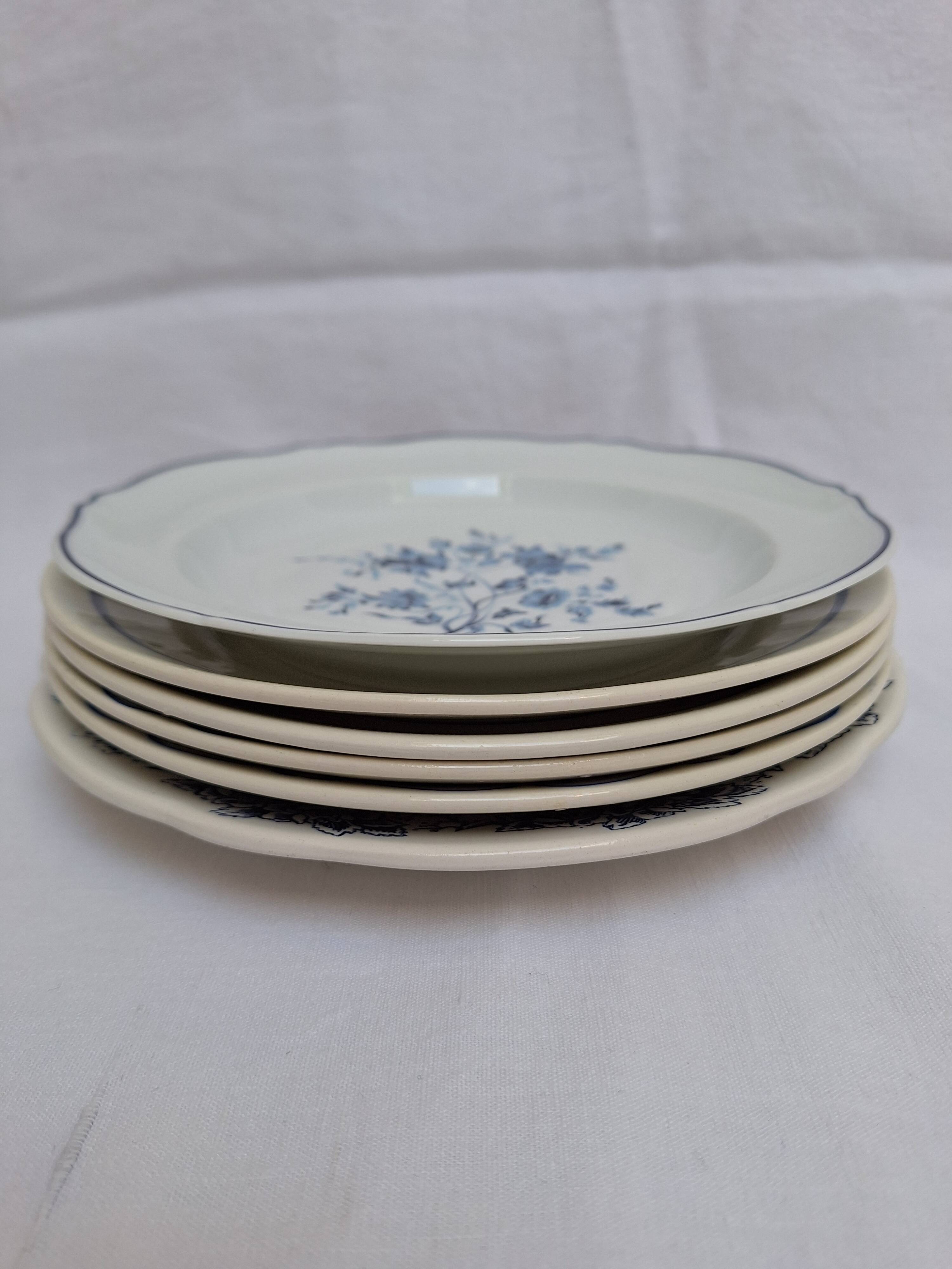 Vintage blue dinner plates