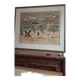 Large lithograph signed by Yves Brayer. Provençal landscape.