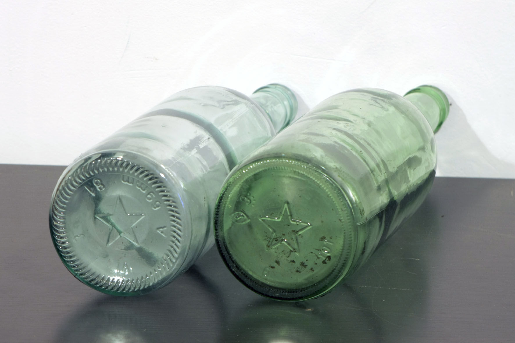 Lot of two old 6-star bottles