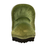Olive green toad armchair