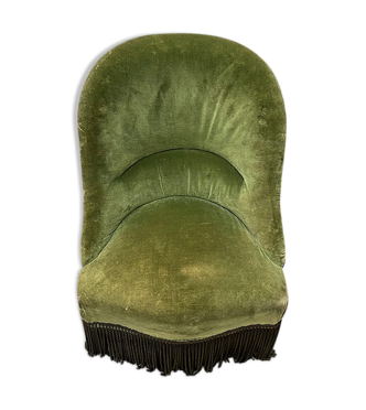 Fauteuil crapaud vert olive