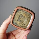 Chinese tea set in glazed terracotta, teapot and 4 cups, 1980s.