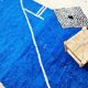 Tapis berbère marocain bleu 307 x 204cm
