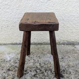 Brutalist Stool 60s 70s Mid Century Treated Countryside Mountain