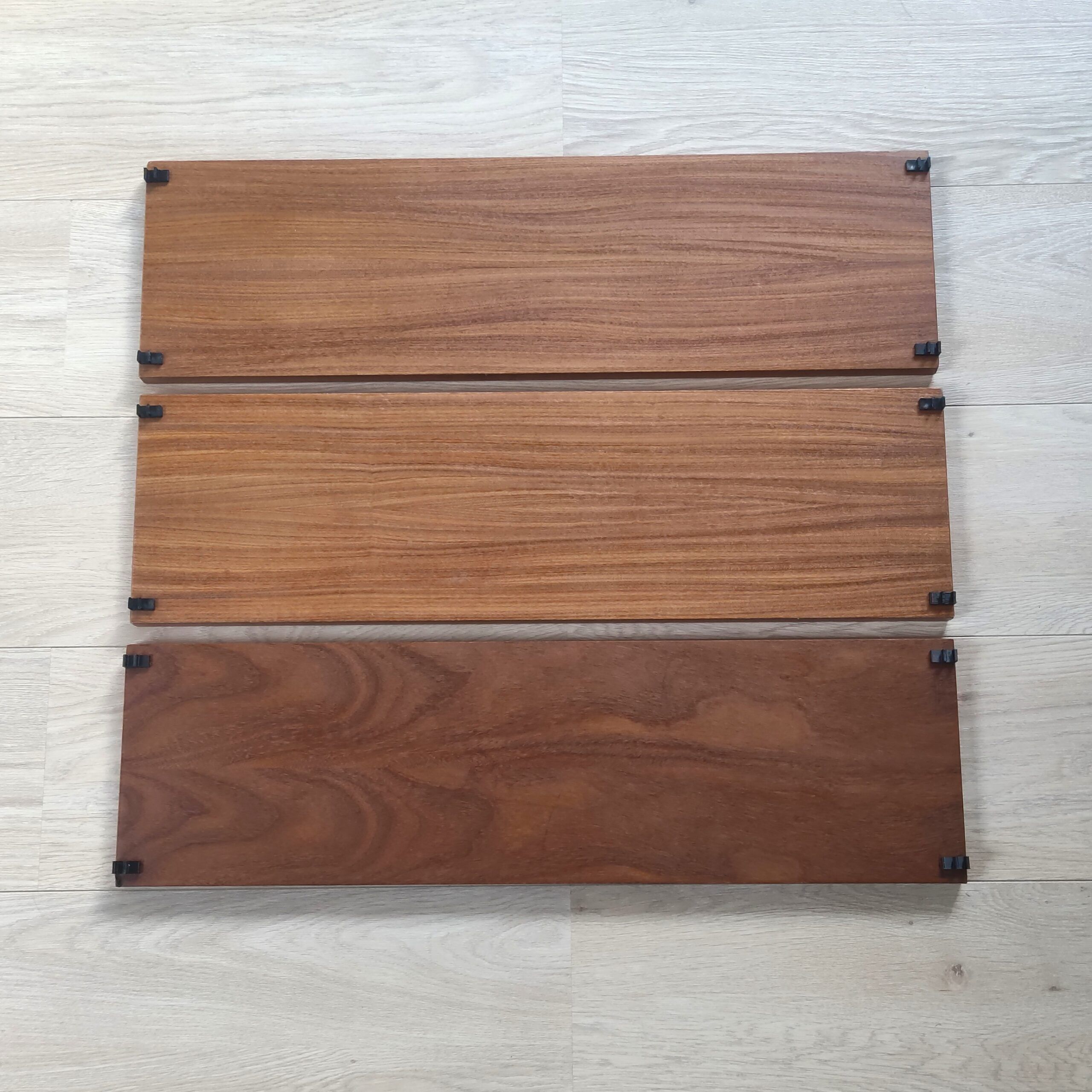 Tomado wall unit with wooden shelves by A. Dekker – Tomado