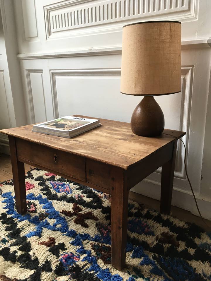 Side table, low wood