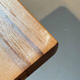 Teak veneer table with extensions