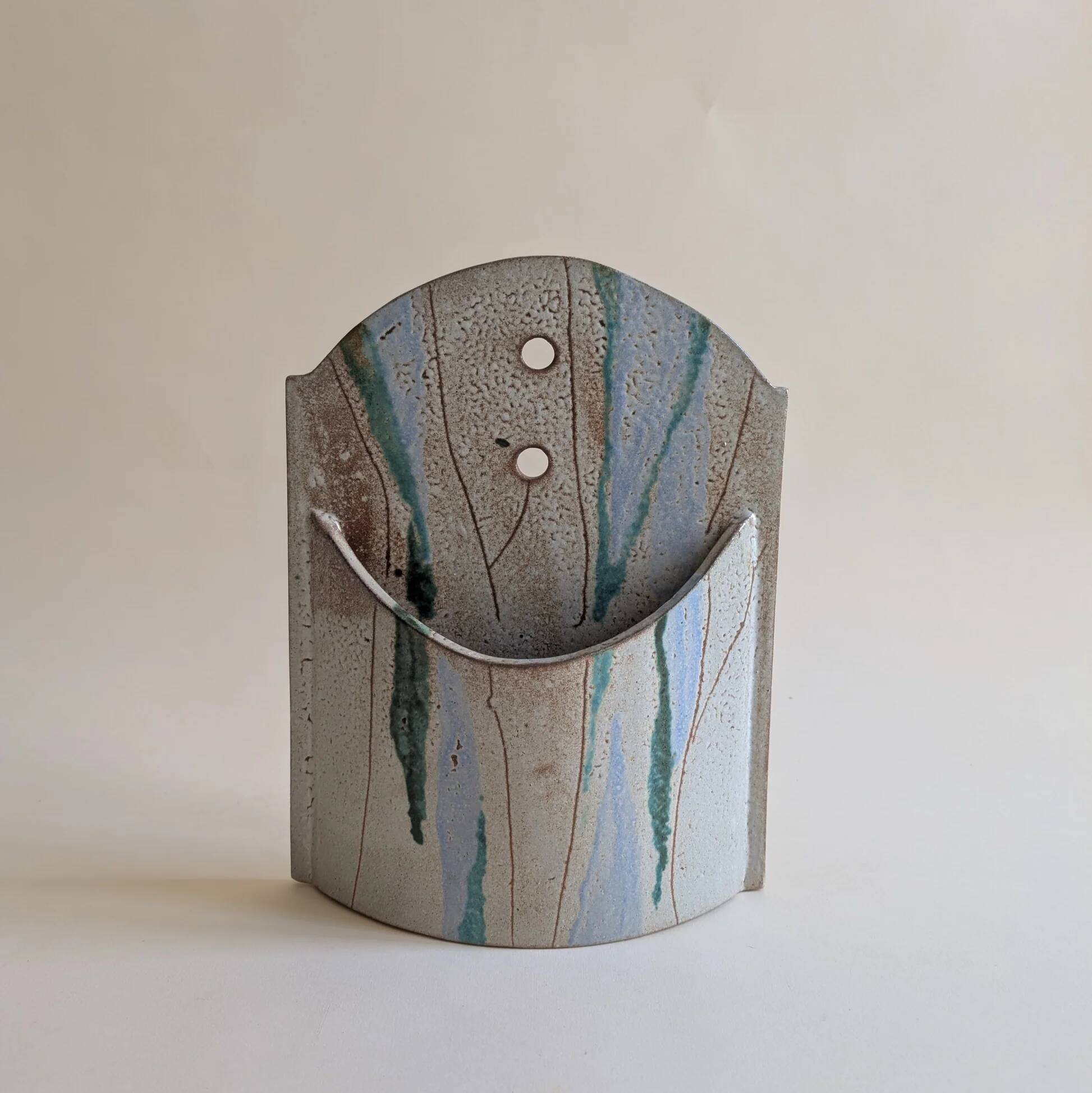Ceramic wall trinket dish or vase