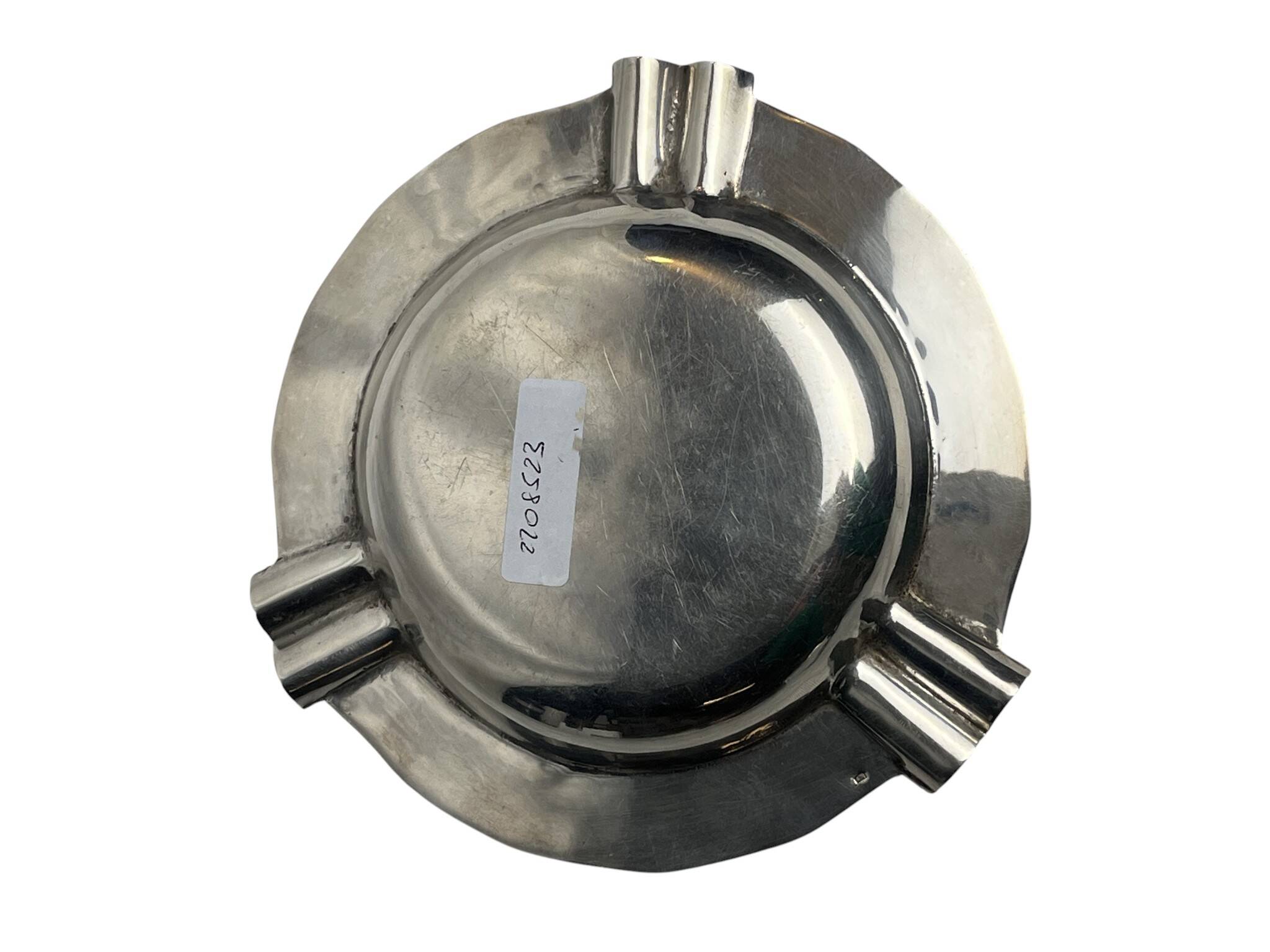 Vintage silver-plated metal ashtray/trinket tray, circa 1950