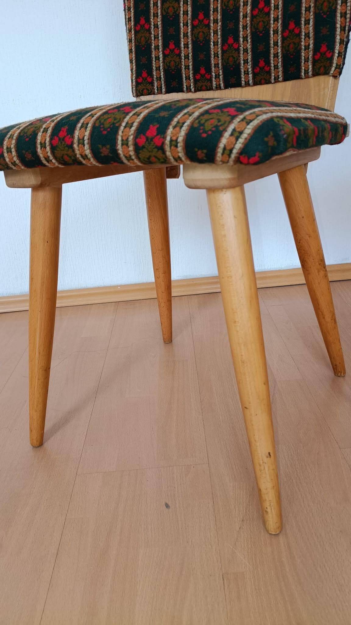Pair of Modernist Chairs with Compass Legs – 1950s