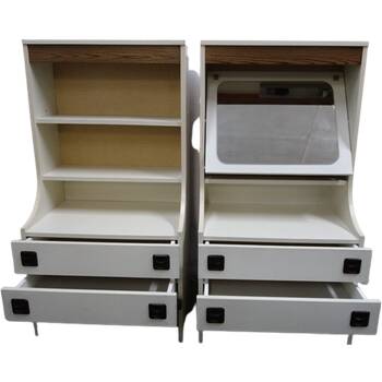 2 vintage dressing / bedside tables