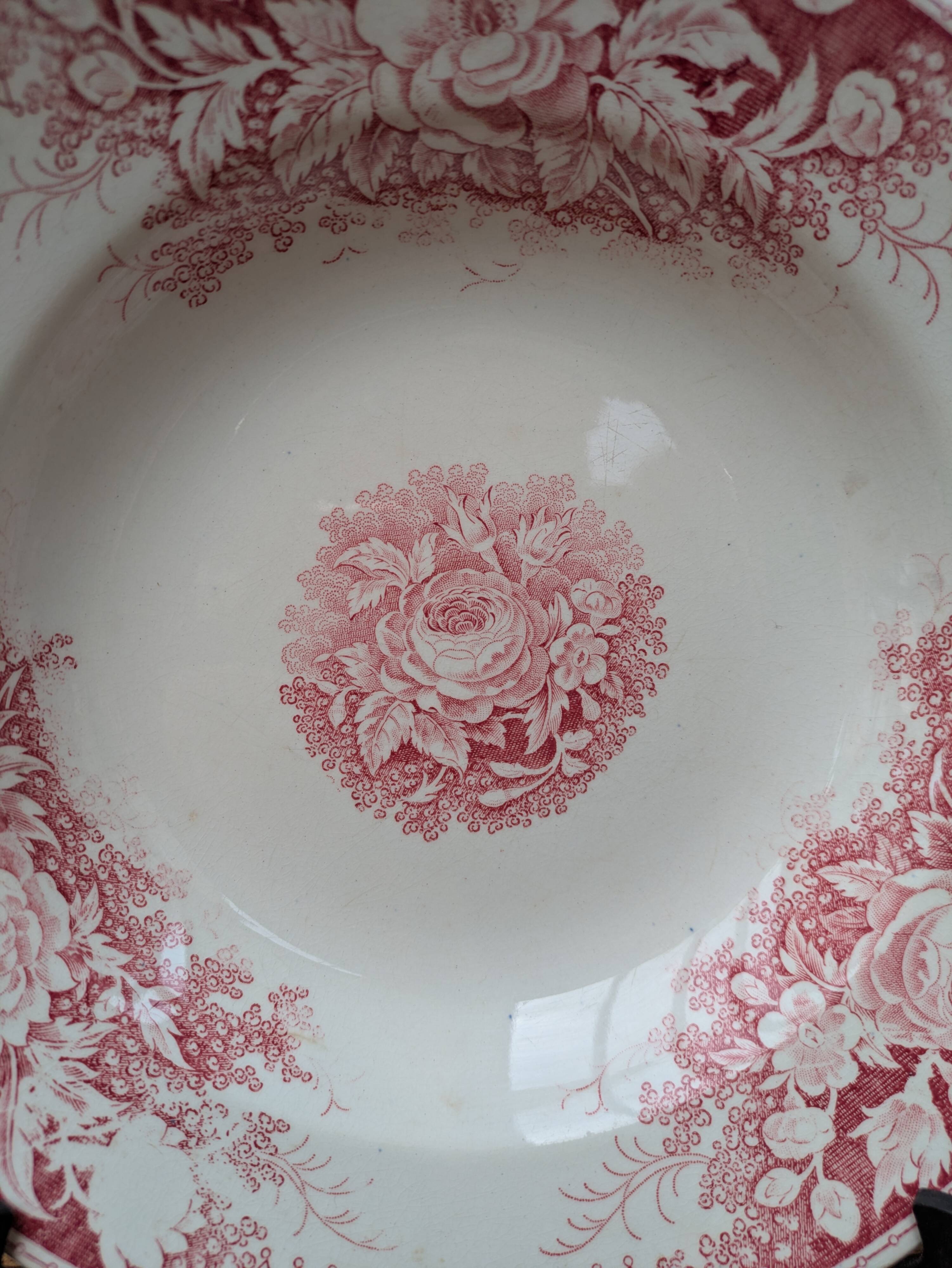 Hollow plate U&C Sarreguemines model Jardinière Terre de Fer 22cm
