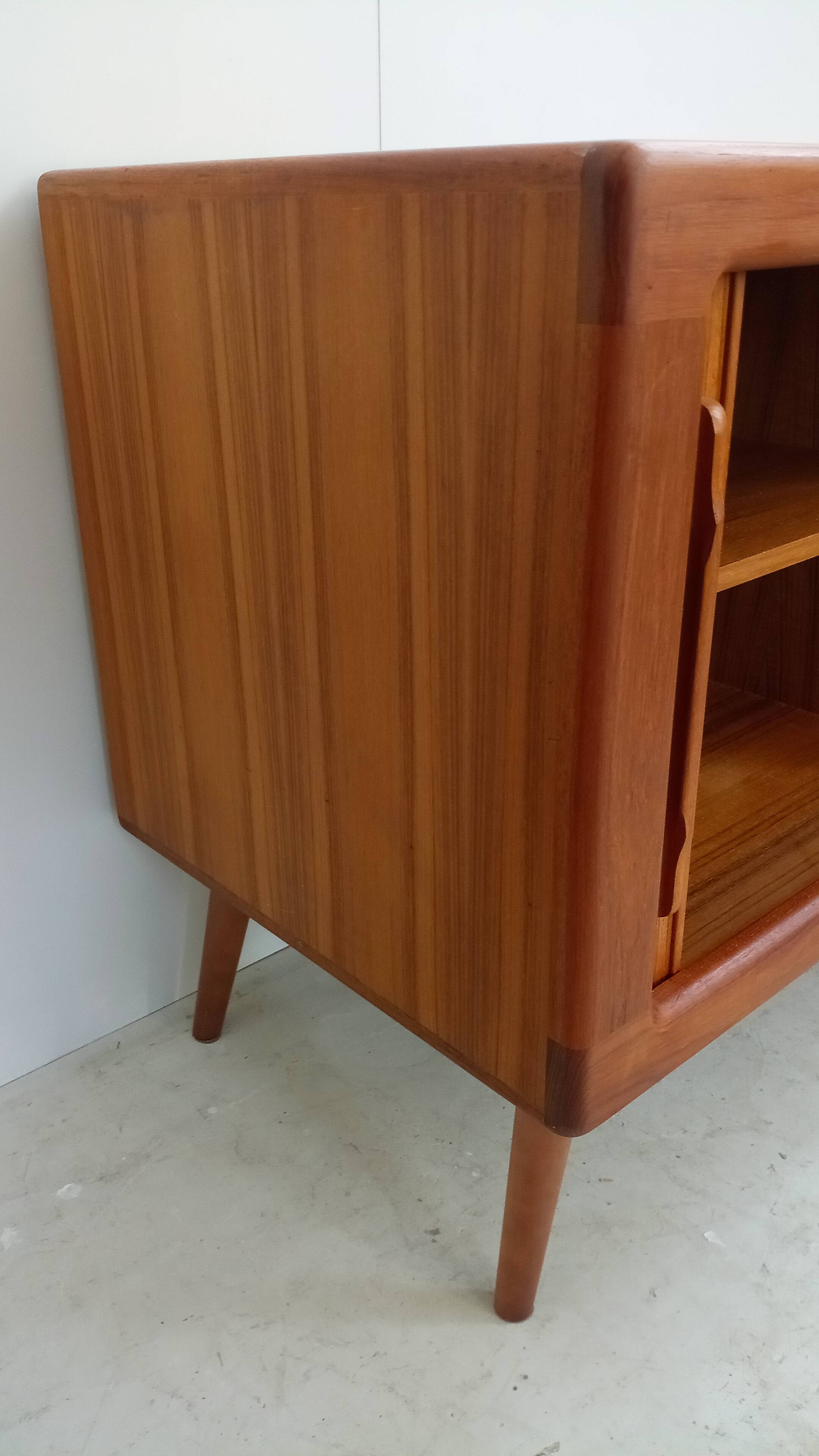 Danish teak sideboard with tambour doors