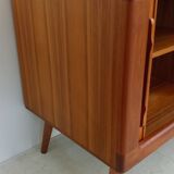 Danish teak sideboard with tambour doors