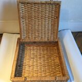 Box vintage rattan