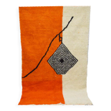 Handmade moroccan berber carpet 252 x 148 cm