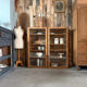 Large vintage display cabinet