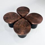 Set of 4 Felix de Boussy Teardrop Side tables for Studio Begali