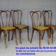 4 Thonet Mundus N°A 48 caned bistro chairs 1930
