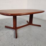 Table basse en teck massif, Danemark 1960s
