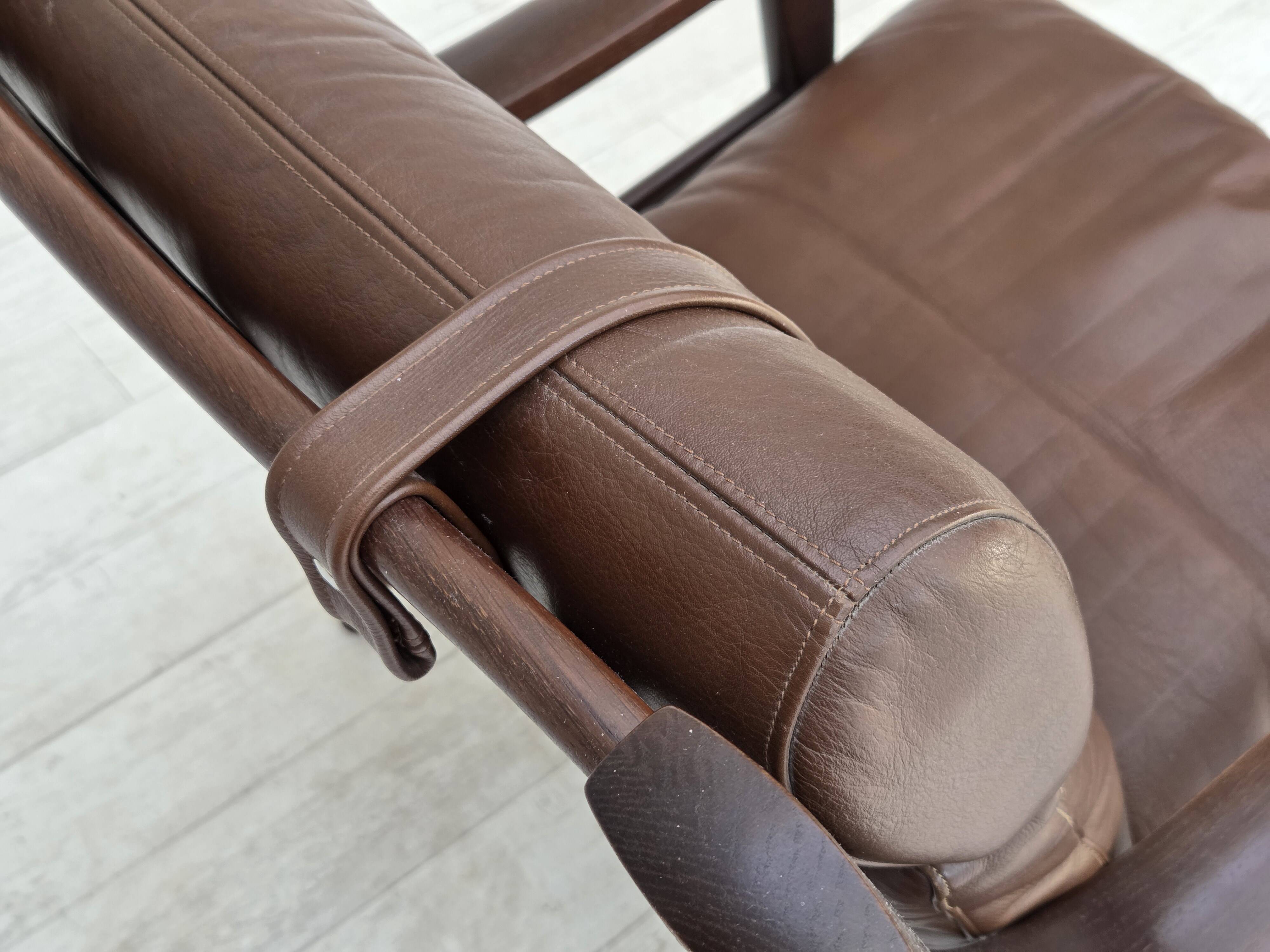 1970s, Danish design by H.J.Wegner, highback armchair, model GE530.