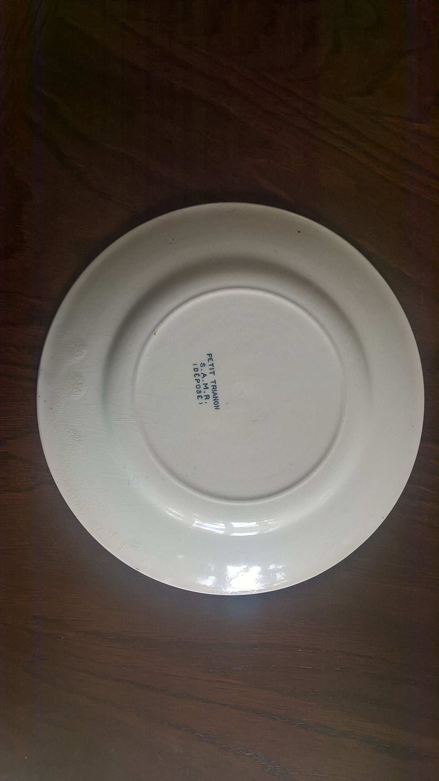 2 flat plates Salins "Little Trianon"
