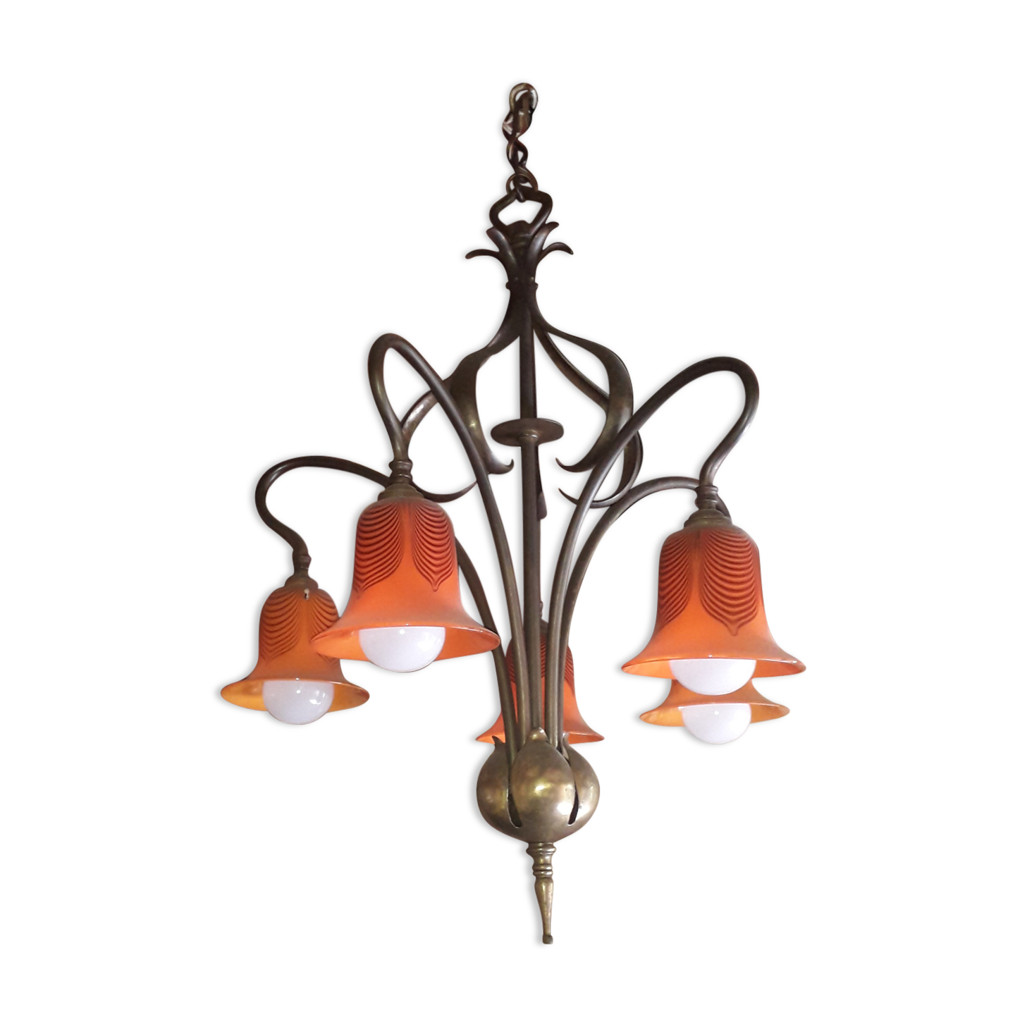 Art nouveau chandelier austria