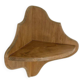 Corner shelf 1 shelf, solid oak