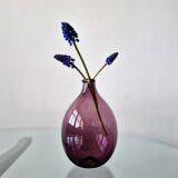 Purple Glass I-401 Bird Bottle or Vase by Timo Sarpaneva for Iittala, Finland, 1956