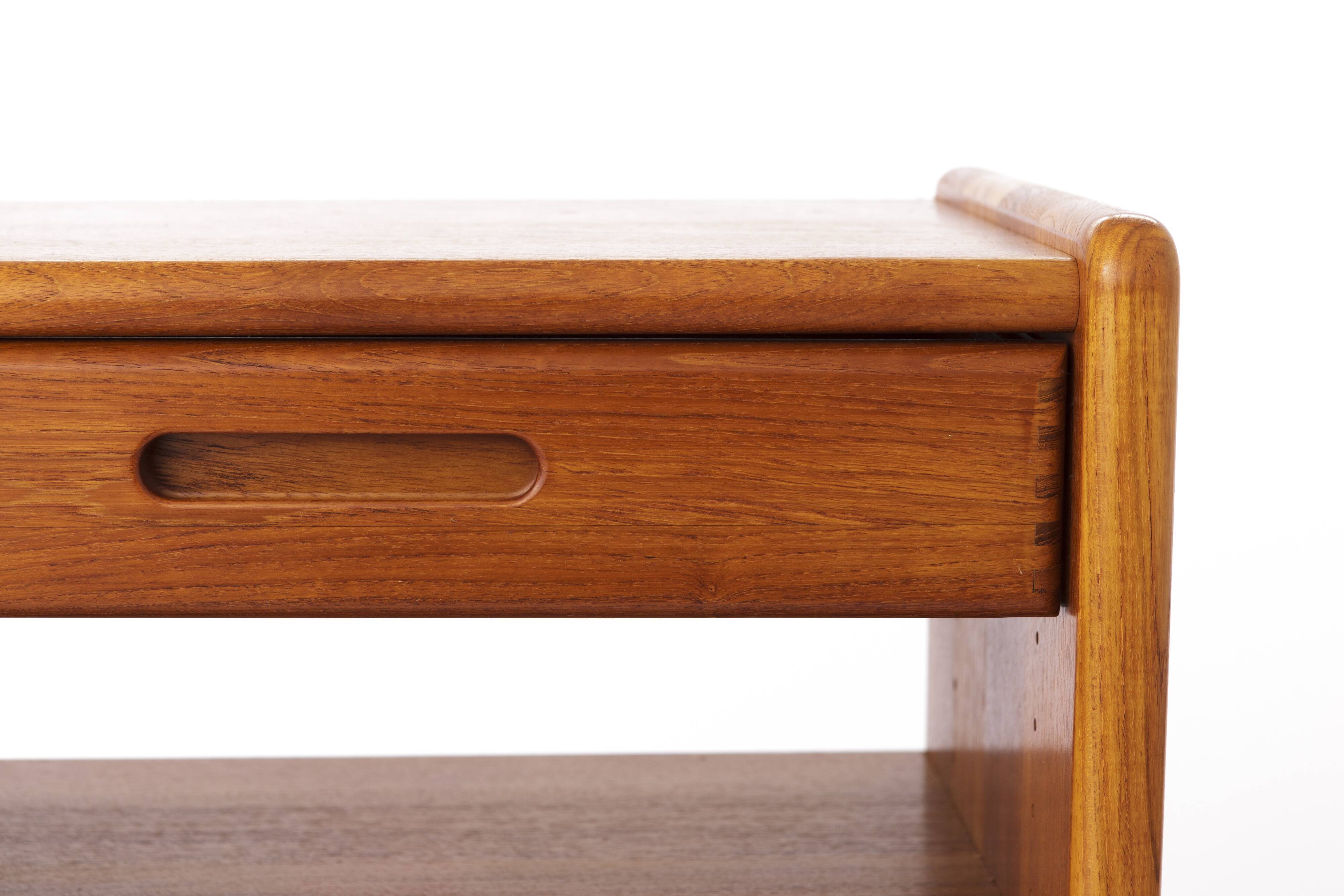 Vintage side table with drawer 1960s-1970s teak