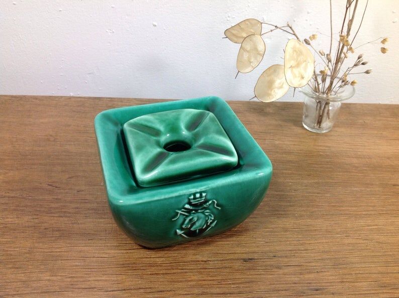 Green ashtray