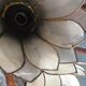 Pair of vintage appliques in metal and mother-of-Pearl