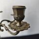 Five-branch candlestick, brass.