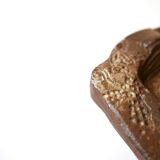 Barbara Delfosse sandstone ashtray, La Borne, 1960s