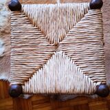 Stool paillé years 50.