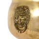 Antique Brass Jardinière Plant Pot with Lion Heads, Early 20th Century