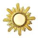 Wenz golden wood sun mirror, Germany, 1960s