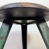 Dark Green Industrial Workshop Stool from Drupol, 1960s